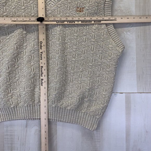 Dunbrooke Club Collection CAT Catapillar Mens Vintage V Neck Sweater Vest 2XL - Picture 6 of 9